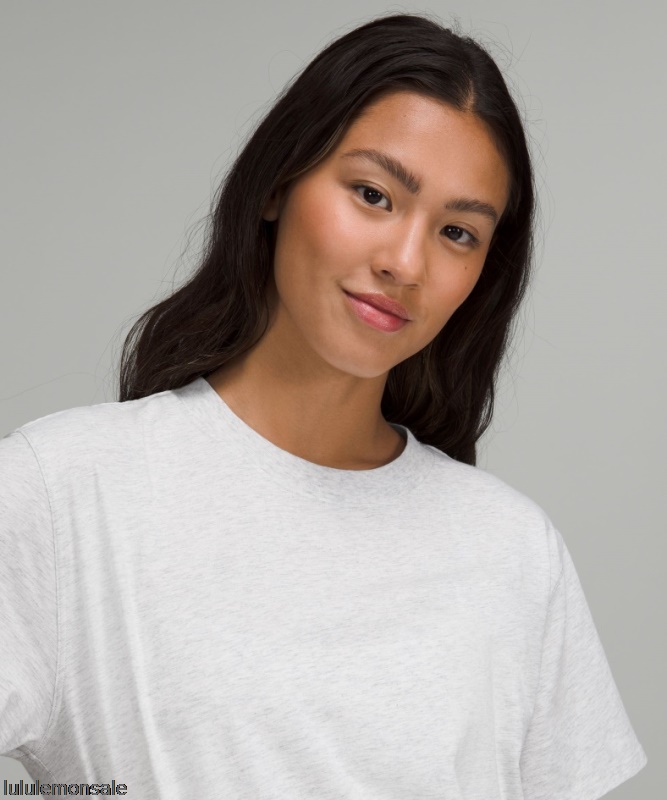 Lululemon Damen DELULU320 | Grau All Yours Baumwoll T-shirt